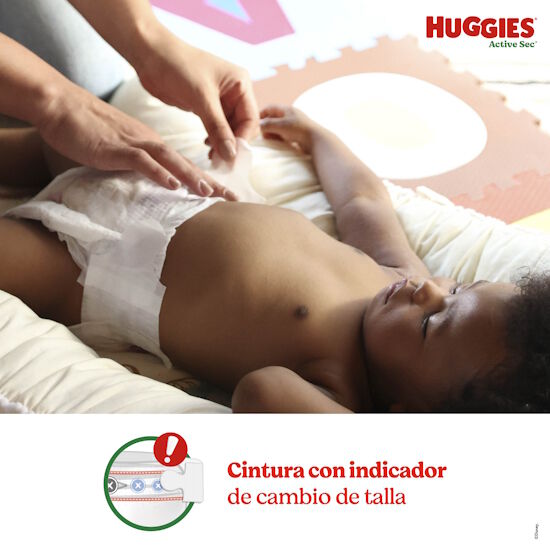 Pañales Huggies Active Sec 2/M 50U